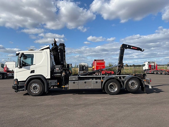 Scania P410 XT Kranväxlare 6X2 Hiab kran 5 of 12