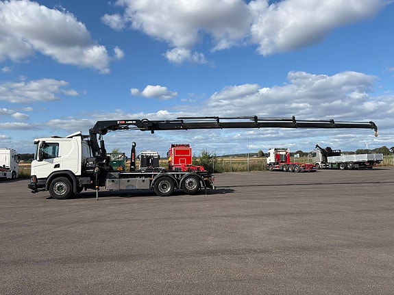 Scania P410 XT Kranväxlare 6X2 Hiab kran 9 of 12