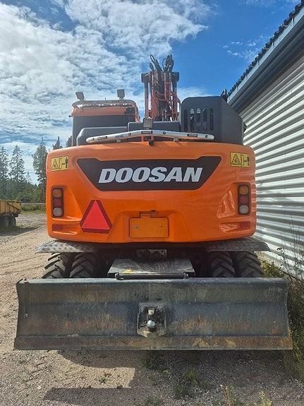 Doosan DX 165 W-5 -21 inkl Kärra / Redskap /stödbensbrygg 6 of 10