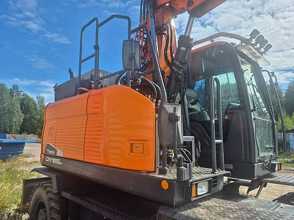 Doosan DX 165 W-5 -21 inkl Kärra / Redskap /stödbensbrygg 4 of 10