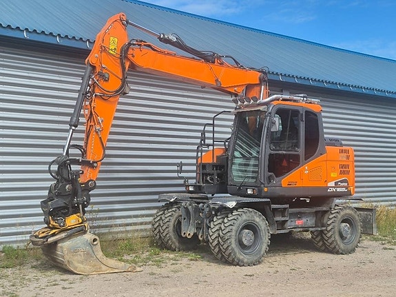 Doosan DX 165 W-5 -21 inkl Kärra / Redskap /stödbensbrygg 3 of 10