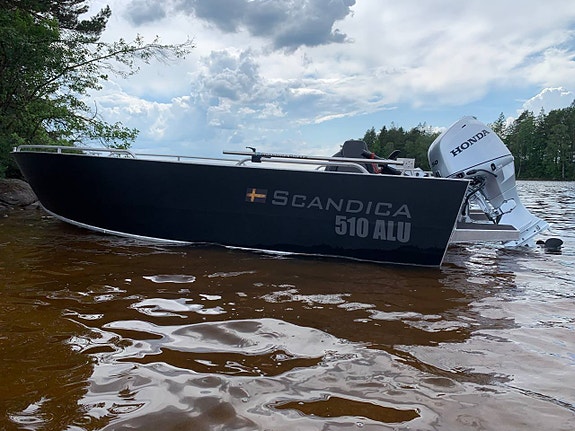 Scandica 510 ALU tiller Suzuki 60 hk unik Stealth line motor 7 of 10
