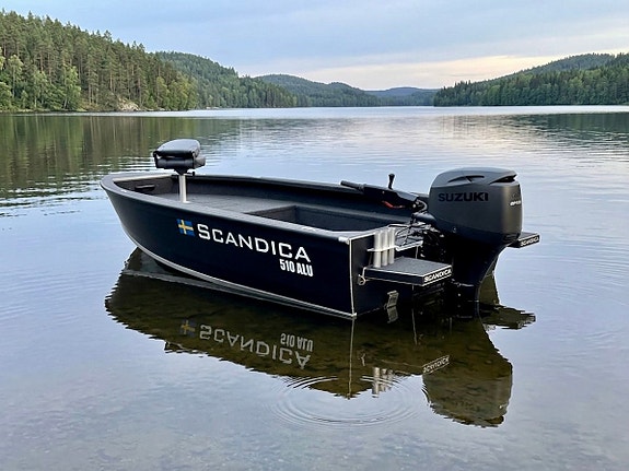 Scandica 510 ALU tiller Suzuki 60 hk unik Stealth line motor 3 of 10