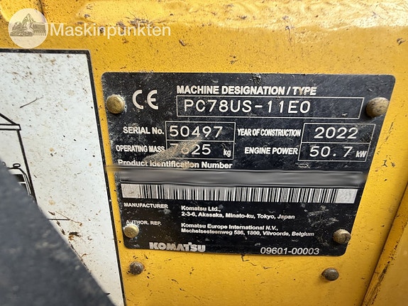 Komatsu PC78us-11E0 11 of 27