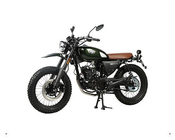 Moped Viarelli Scrambler grön 45 km/h manuell Euro 5 Klass 1 4 of 5