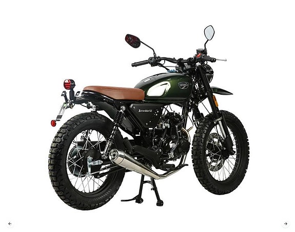 Moped Viarelli Scrambler grön 45 km/h manuell Euro 5 Klass 1 3 of 5