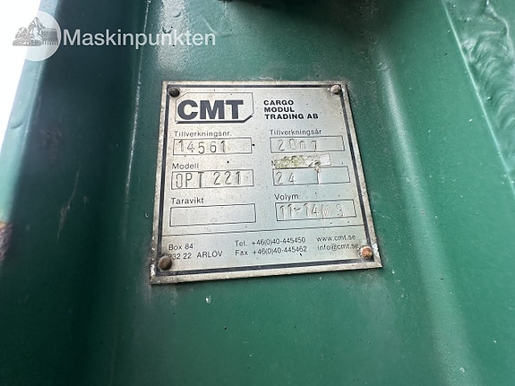 CMT OPT221 asfaltsflak med lastficka/vältfick. 8 of 27