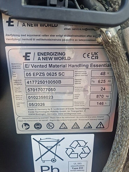 Toyota 8 FBEK 18 T. Nytt Batteri 6 of 6