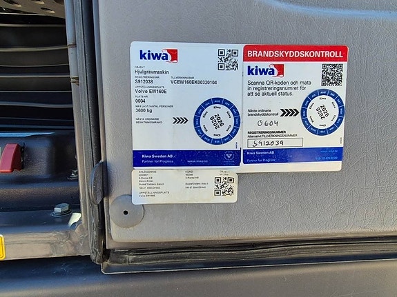 Volvo EW160E - RT & 3 Skopor & Kärra 7 of 9