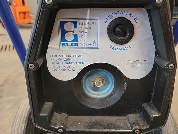 Elektrisk bussvärmare / förvärmare 7,6 kW Eldi Typ 91761 4 of 5