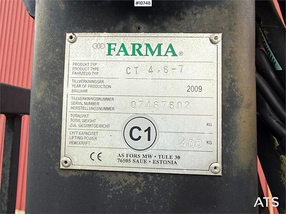 Skogsvagn Farma CT 4,6-7 med kran (79,000:- ex moms) 16 of 21