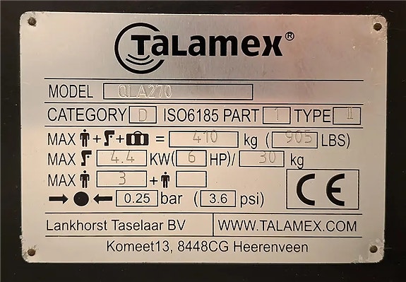 Talamex Aqualine QLA270 (Luftdurk) 2 of 4