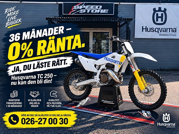 Husqvarna TC 250 | Upp till 36 månader räntefritt!