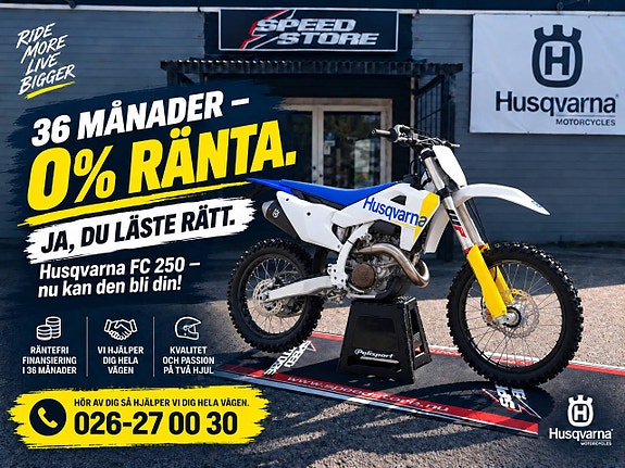 Husqvarna FC 250 | Upp till 36 månader räntefritt!