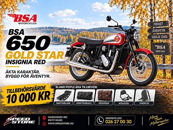 BSA 650 Gold Star - Insignia Red | Få tillbehör till värde av 10 000 kr på köpet! 5 of 5