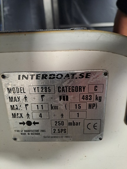 Gummibåt Interboat cross air YT285 2 of 5