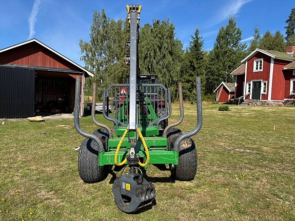 Valmet 465 4wd med lastare Quicke 620, Huggarvagn Farma T9 6 of 9