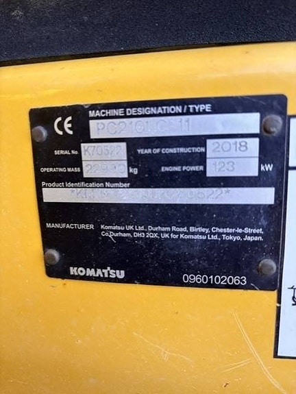 Komatsu PC 210 LC-11 8 of 8