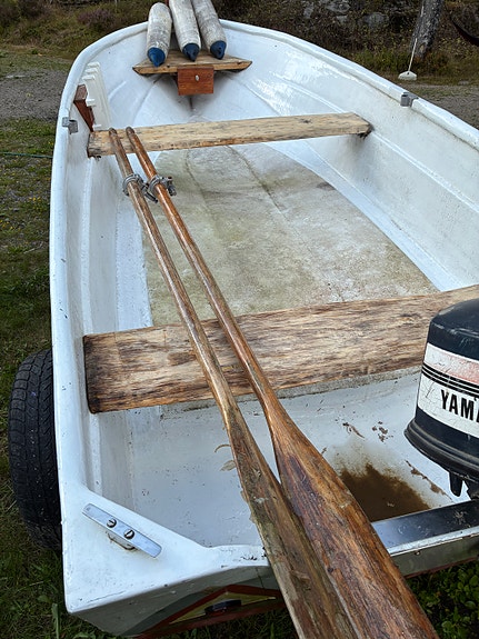 Glasfibereka med trailer + motor 4 of 7