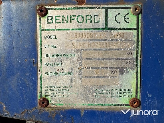 Dumper Terex Benford 6005 12 of 30
