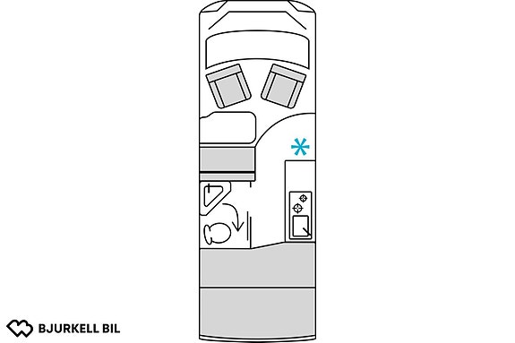 Bürstner B66 C 600 Aut, 140 hk, Långbädd, Dieselvärme,  Pop-up tak 2 of 17