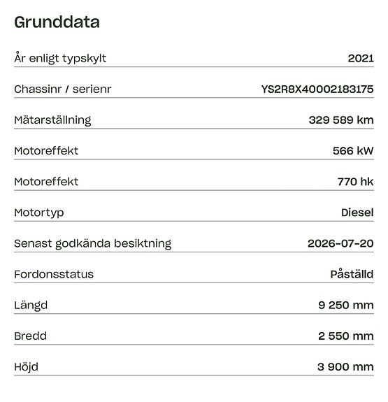 Scania Schaktekipage Scania R770B8X4 8 of 11