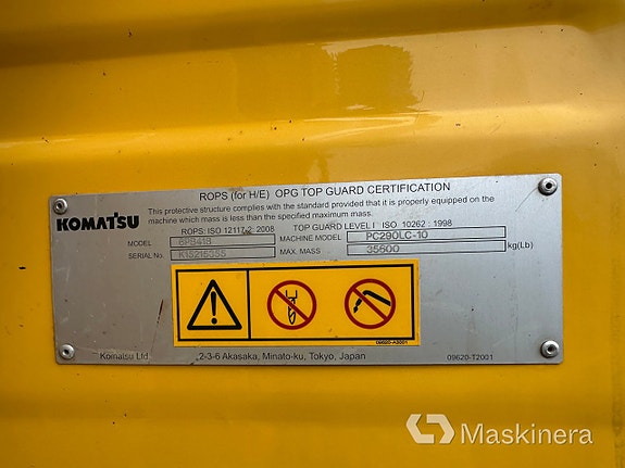 Grävmaskin Komatsu PC290LC-10 26 of 27