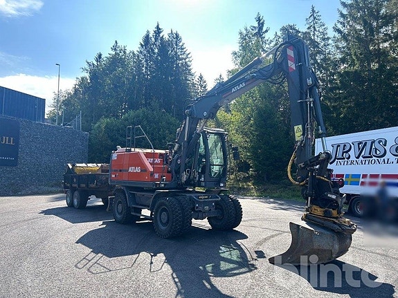 Hjulgrävare Atlas 160W Blue / Med tiltrotator, kärra och 3 of 6
