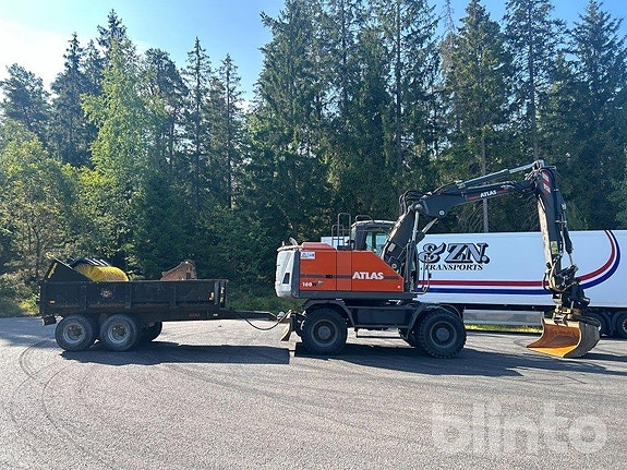 Hjulgrävare Atlas 160W Blue / Med tiltrotator, kärra och 4 of 6