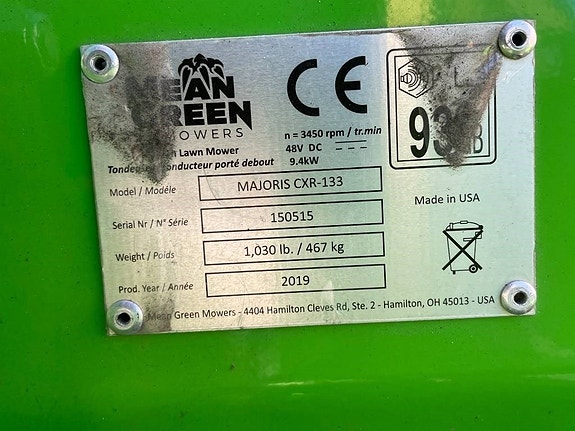 Mean Green Majoris CXR 133 "Batteridriven Lithium" 8 of 9
