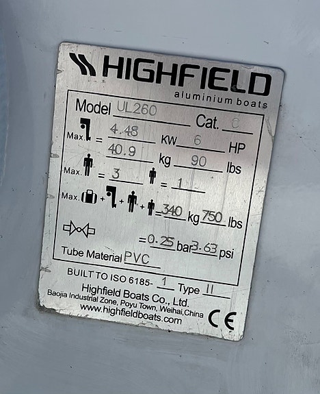 Highfield Ultralite 260 2023 5 of 6