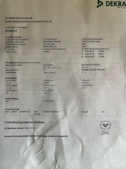 Saab 9-3 19 of 19