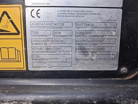 JCB 531-70 TELESKOPLASTARE 7 of 8