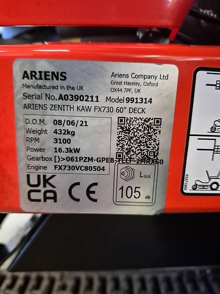 Ariens ZENITH 60 15 of 17
