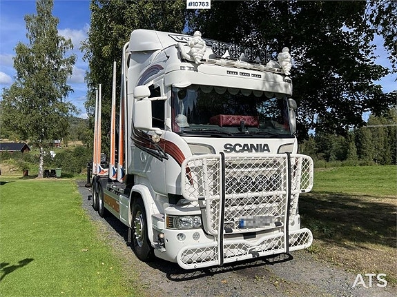 SCANIA R730 Timmerbil med kran (399,000:- ex moms) 9 of 24
