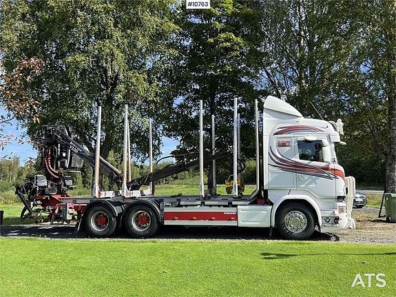 SCANIA R730 Timmerbil med kran (399,000:- ex moms) 8 of 24