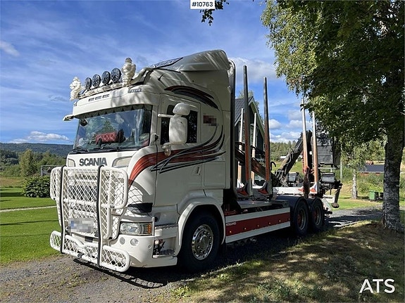 SCANIA R730 Timmerbil med kran (399,000:- ex moms) 7 of 24