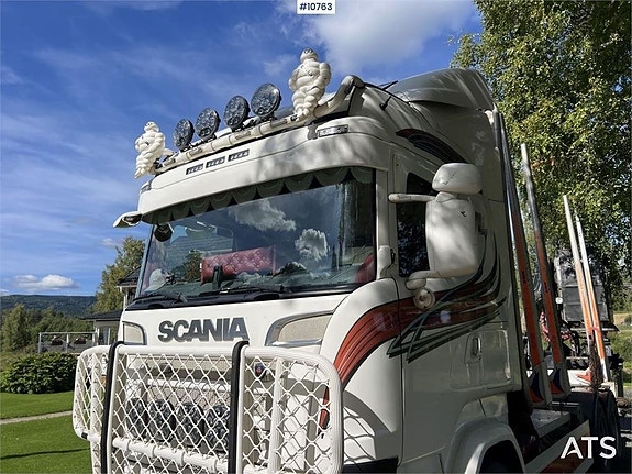 SCANIA R730 Timmerbil med kran (399,000:- ex moms) 15 of 24
