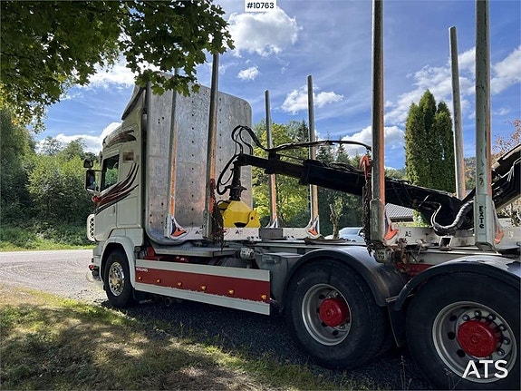 SCANIA R730 Timmerbil med kran (399,000:- ex moms) 10 of 24