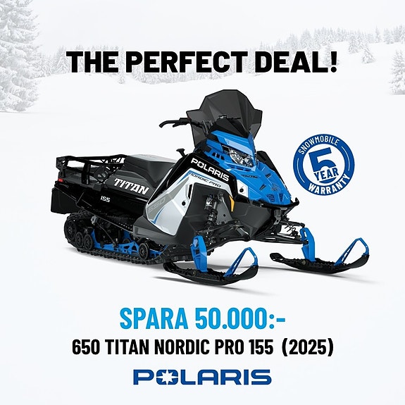 Polaris 650 TITAN NORDIC PRO 155" KAMPANJ!! -25