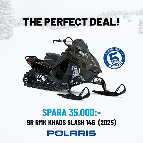 Polaris 9R RMK KHAOS 146" SUPERKAMPANJ!! -25