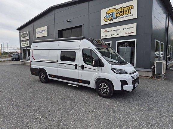Dethleffs GlobeTrail 640 ER långbäddar, automat, dieselvärme, panorama, litium