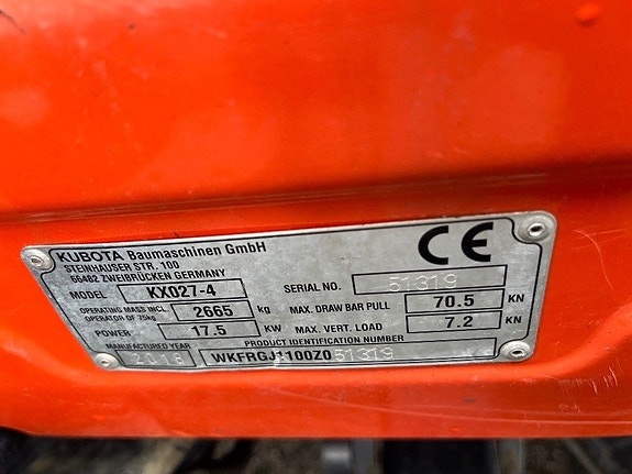 Kubota Kx 27-4 5 of 7