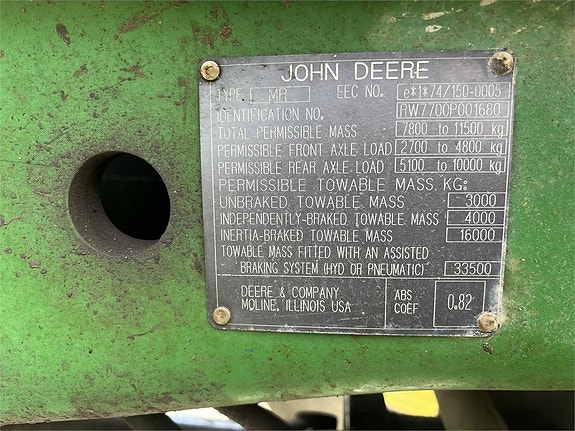 John Deere 7700 3 of 8