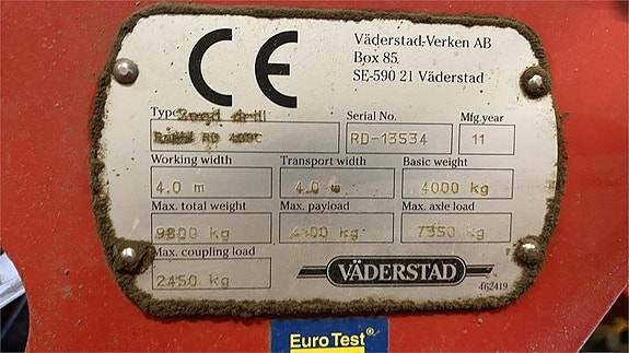 Väderstad RAPID 400C SUPER XL SÅMASKIN 5 of 5