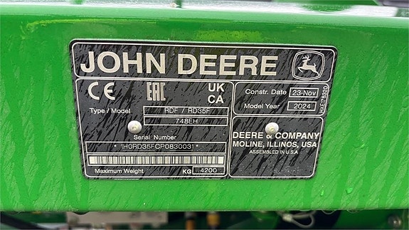 John Deere RD35F HYDRAFLEX SKÄRBORD 5 of 5