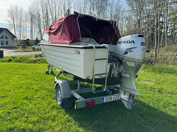 Välutrustad Herwa 16 Family Honda 4-takt 50HK 80-trailer 6 of 7