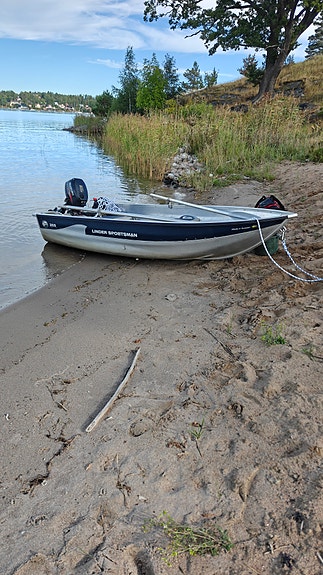 Linder sportsman 355 aluminium båt. Med motor 6hk 26 500 2 of 2