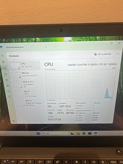 Lenovo ThinkPad T490s  laptop 14" svart image 4