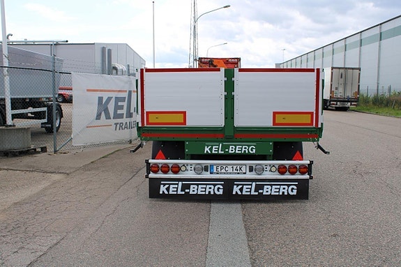 Kel-Berg 4 axlat flaksläp med lämmar 10500mm 9 of 10